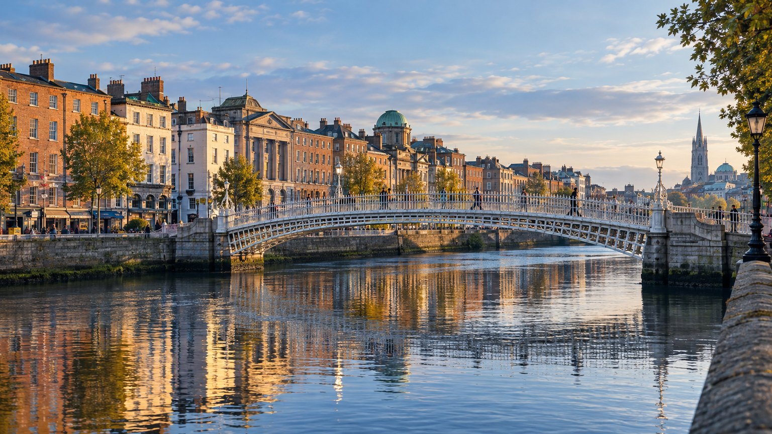 Illustrative cityscape of Dublin