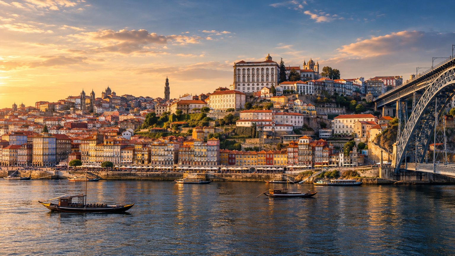 Illustrative cityscape of Porto