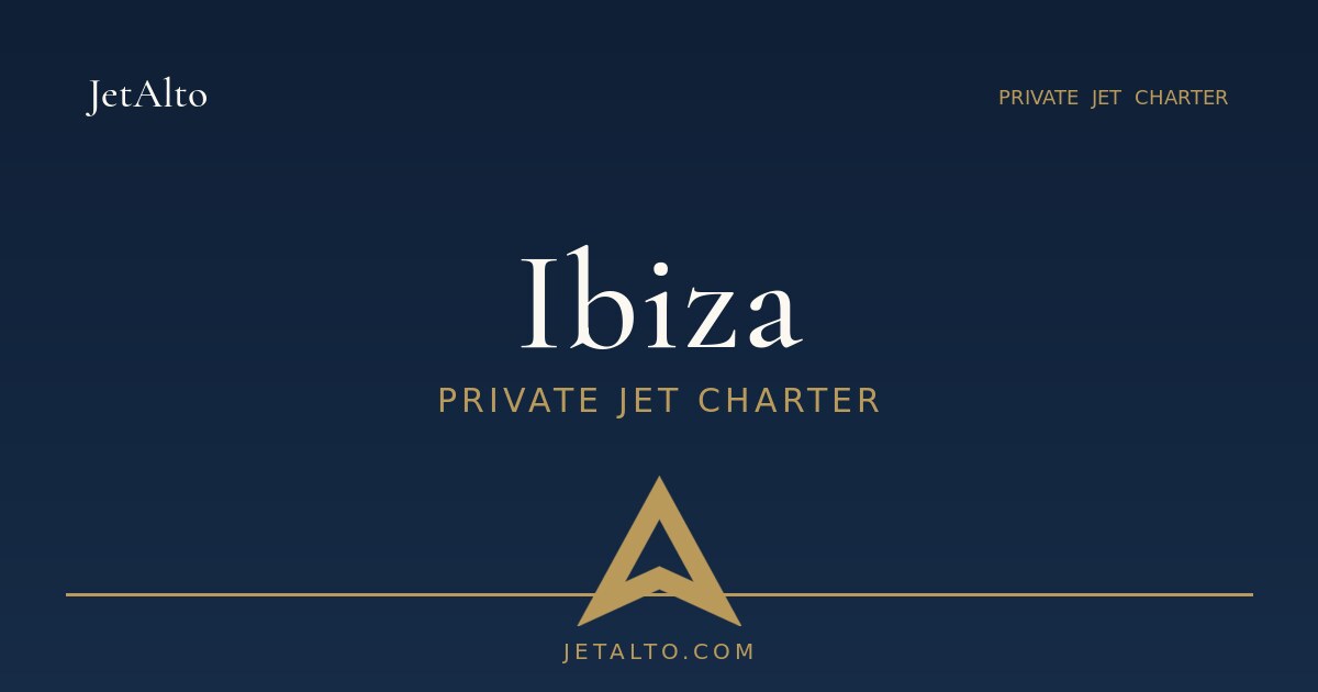 Ibiza private jet charter