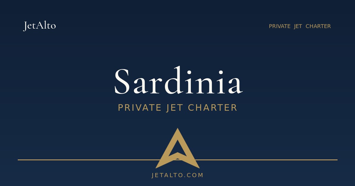 Sardinia private jet charter