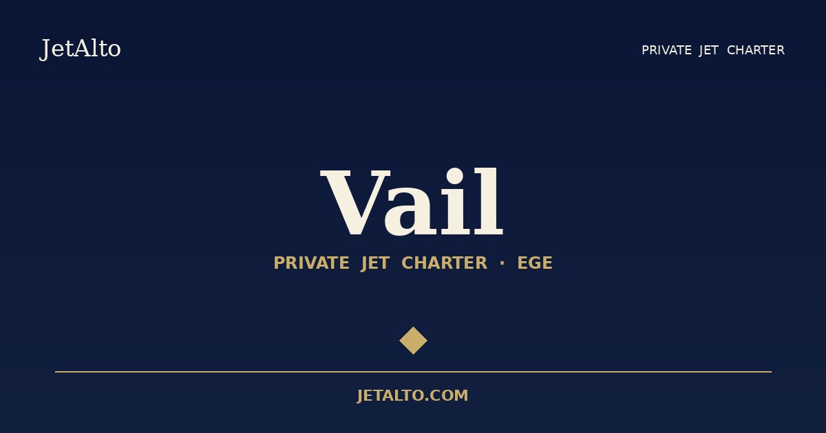Vail private jet charter